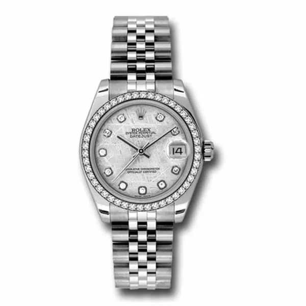 Rolex Rolex Datejust 31mm Ref 1783840041 Meteorite Silver Dial Diamond Bezel Stainless Steel Jubilee Bracelet Womens Watch Bracelets Rolex Rolex Datejust 31mm Ref 1783840041 Meteorite Silver Dial Diamond Bezel Stainless Steel Jubilee Bracelet Womens Watch Bracelets