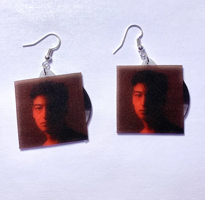 Sam Makes Things Earrings Joji Nectar Vinyl Album Handmade Earrings