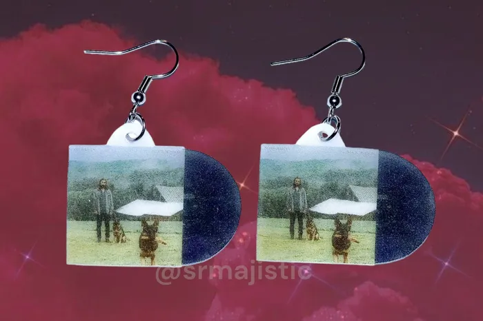 Sam Makes Things Earrings READY TO SHIP Noah Kahan Stick Season Vinyl Album Handmade Earrings