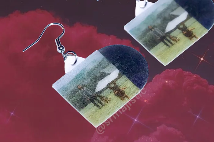 Sam Makes Things Earrings READY TO SHIP Noah Kahan Stick Season Vinyl Album Handmade Earrings