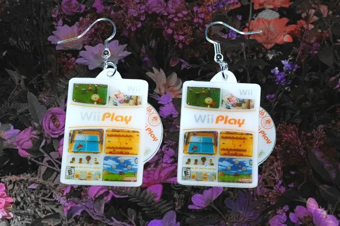 Sam Makes Things Earrings READY TO SHIP Wii Play Wii Game 2D detailed Handmade Earrings Sam Makes Things Earrings READY TO SHIP Wii Play Wii Game 2D detailed Handmade Earrings
