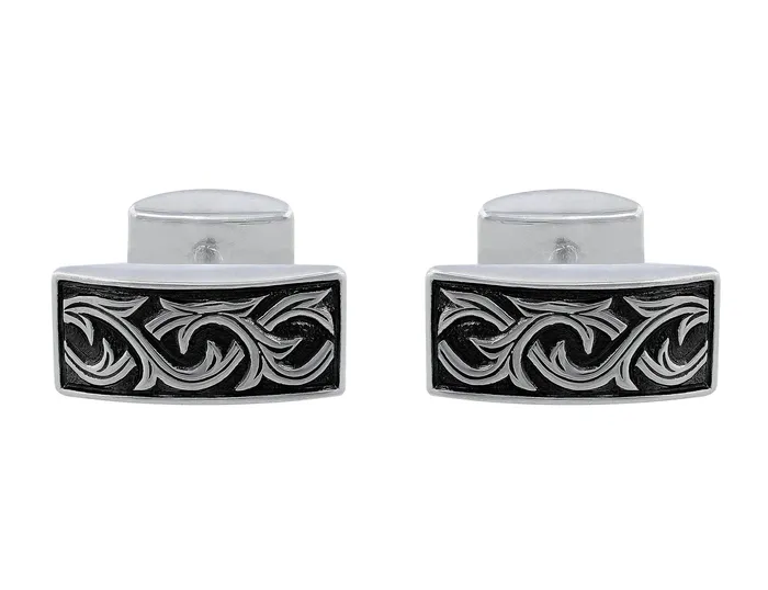 Stephen Webster Stephen Webster Carved Thorn Sterling Silver Rectangular Cufflinks Rings Stephen Webster Stephen Webster Carved Thorn Sterling Silver Rectangular Cufflinks Rings