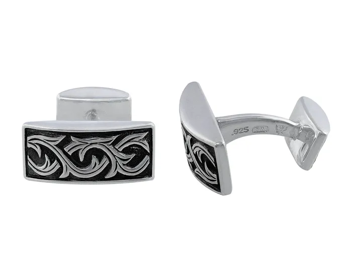 Stephen Webster Stephen Webster Carved Thorn Sterling Silver Rectangular Cufflinks Rings Stephen Webster Stephen Webster Carved Thorn Sterling Silver Rectangular Cufflinks Rings
