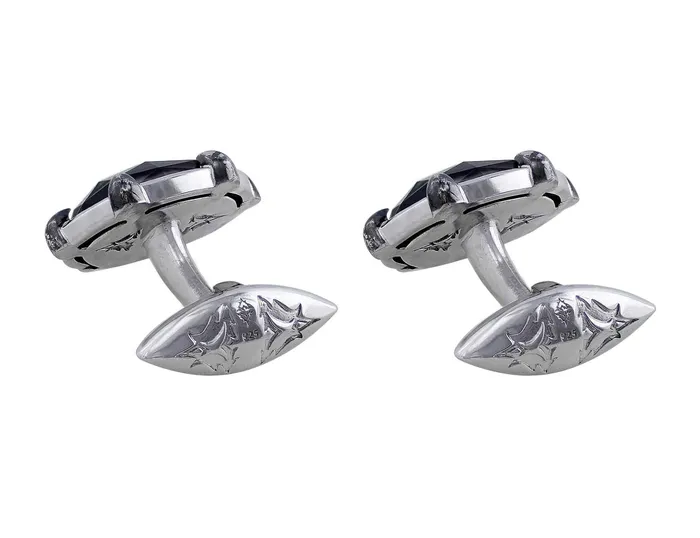 Stephen Webster Stephen Webster Carved Thorn Sterling Silver Rectangular Cufflinks Rings Stephen Webster Stephen Webster Carved Thorn Sterling Silver Rectangular Cufflinks Rings