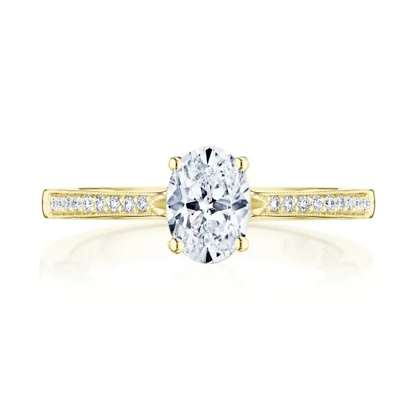 Tacori 14K Yellow Gold Coastal Crescent Semi Mount Diamond Ring Tacori Rings Tacori 14K Yellow Gold Coastal Crescent Semi Mount Diamond Ring Tacori Rings