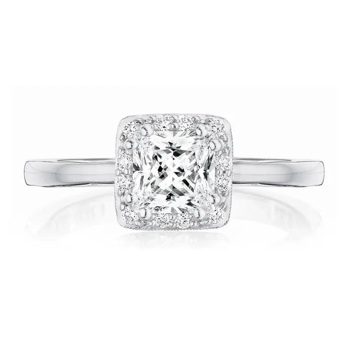 Tacori Rings Tacori 14K White Gold Coastal Crescent Semi Mount Diamond Ring Tacori Rings Tacori 14K White Gold Coastal Crescent Semi Mount Diamond Ring