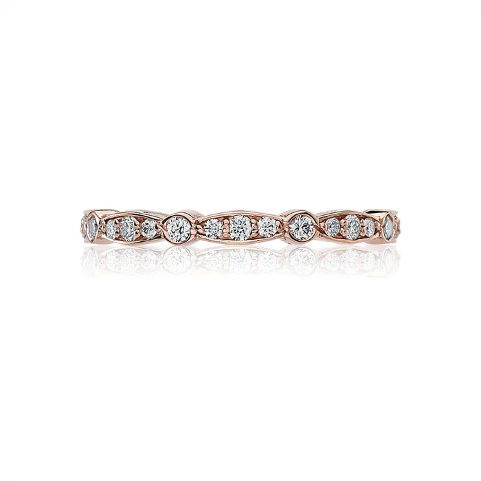 Tacori Rings Tacori Pretty in Pink 18K Rose Gold Diamond Wedding Band