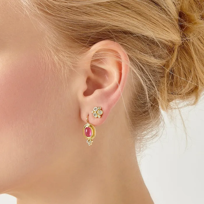 Temple St Clair Classic Diamond Trio Earrings Temple St Clair Earrings