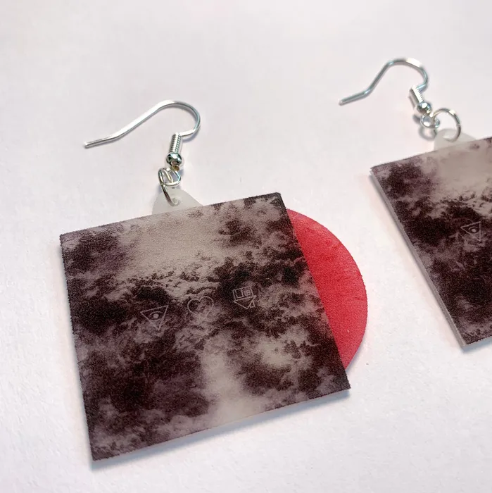The Neighbourhood I Love You Vinyl Album Handmade Earrings Sam Makes Things Earrings