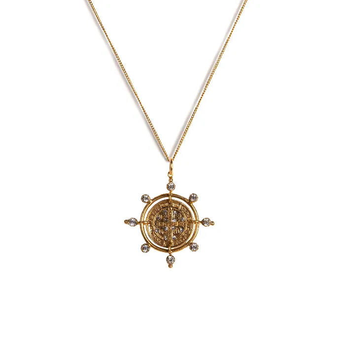 Virgins Saints Angels Necklaces Cardinal San Benito Charm Necklace