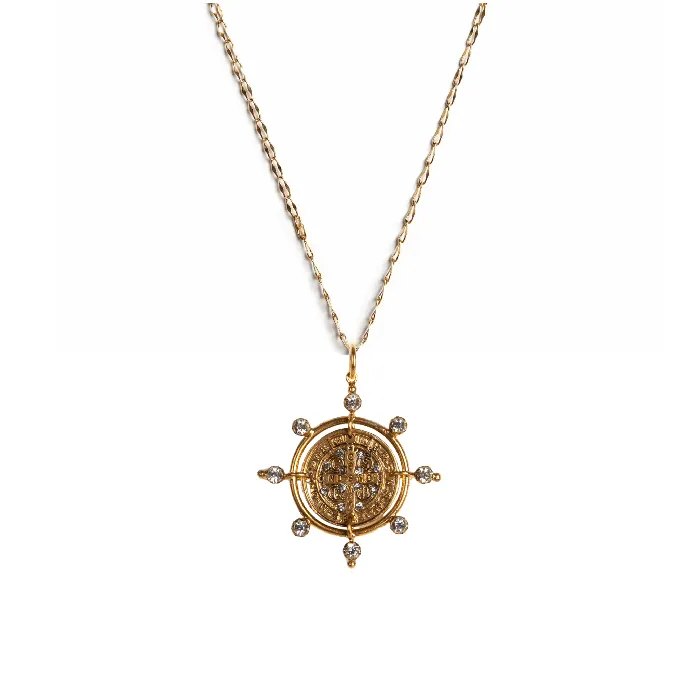 Virgins Saints Angels Necklaces Cardinal San Benito Charm Necklace