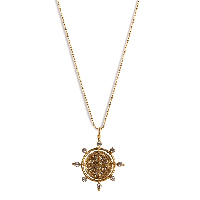 Virgins Saints Angels Necklaces Cardinal San Benito Charm Necklace