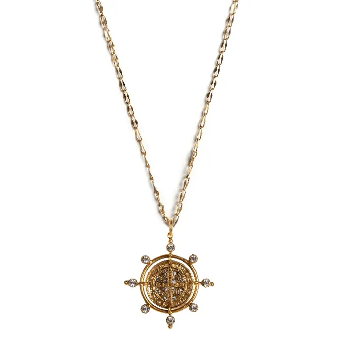 Virgins Saints Angels Necklaces Cardinal San Benito Charm Necklace