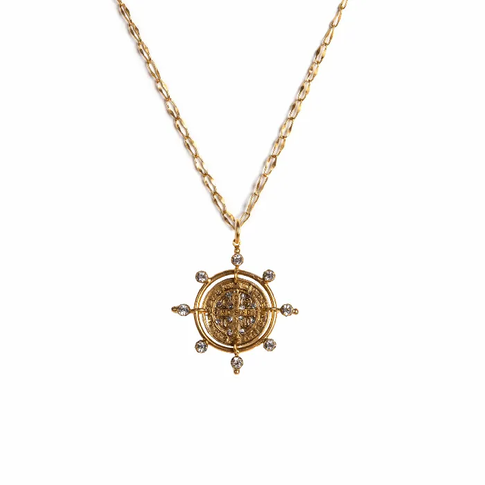 Virgins Saints Angels Necklaces Cardinal San Benito Charm Necklace