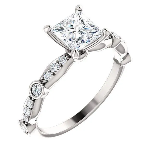 175 Carat Princess Round Brilliant Natural Earth Mined Diamonds Wedding Ring GB Rings 175 Carat Princess Round Brilliant Natural Earth Mined Diamonds Wedding Ring GB Rings