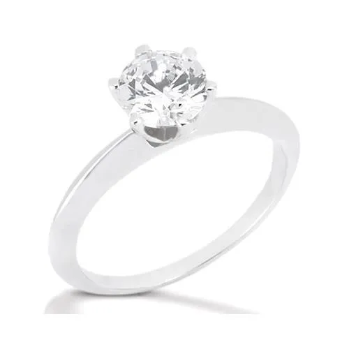 1 Carat Natural Earth Mined Diamond Solitaire Ring Women Jewelry GB Rings