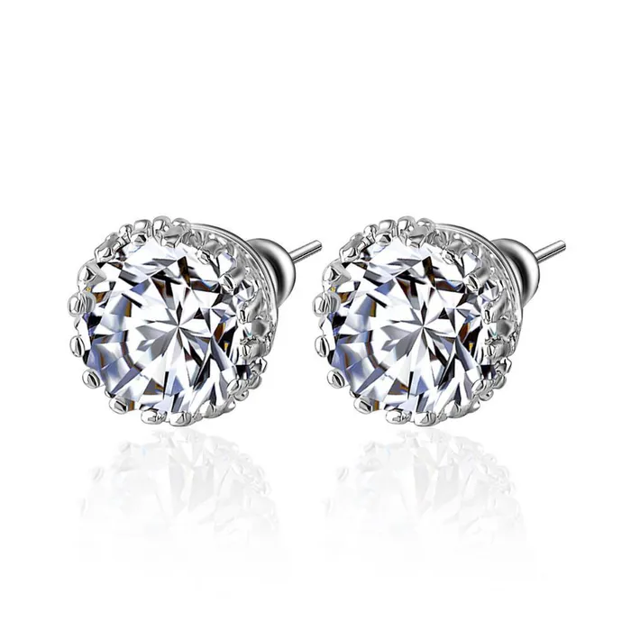 4 Carats Round Cut Genuine Natural Earth Mined Diamonds Lady Studs Earrings GB Earrings 4 Carats Round Cut Genuine Natural Earth Mined Diamonds Lady Studs Earrings GB Earrings