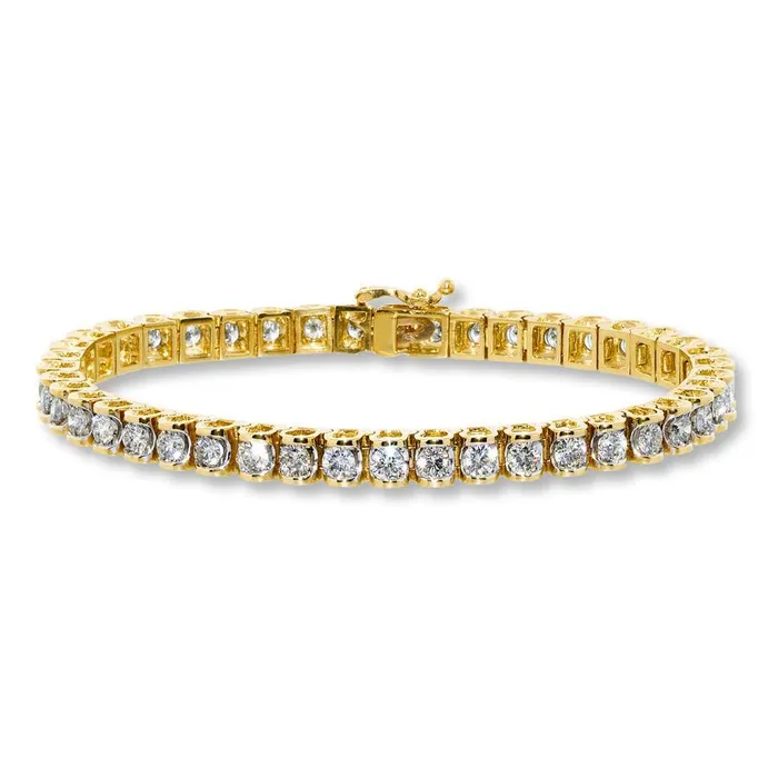 860 Carats Sparkling Round Natural Earth Mined Diamonds Tennis Bracelet Gold Yellow 14K GB Bracelets 860 Carats Sparkling Round Natural Earth Mined Diamonds Tennis Bracelet Gold Yellow 14K GB Bracelets