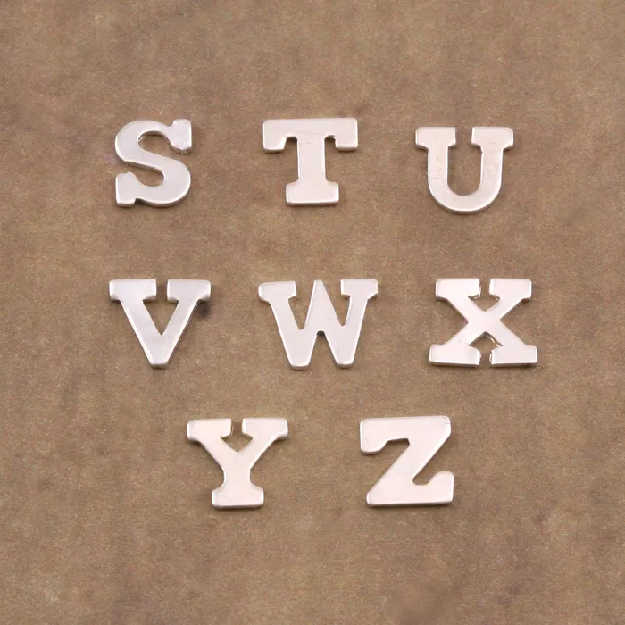 AP Rings Sterling Silver Letter W 24 Gauge