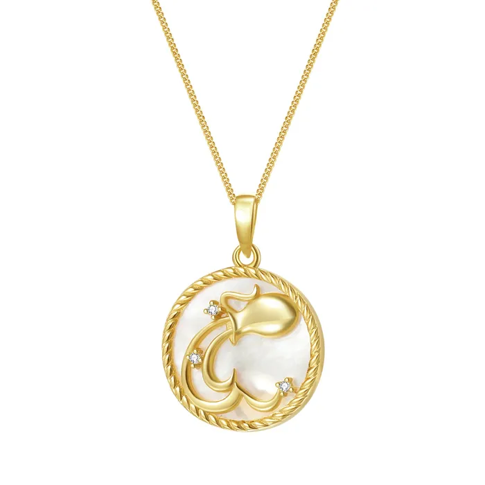 Aquarius Zodiac Pendant Necklace Hey Happiness Necklaces
