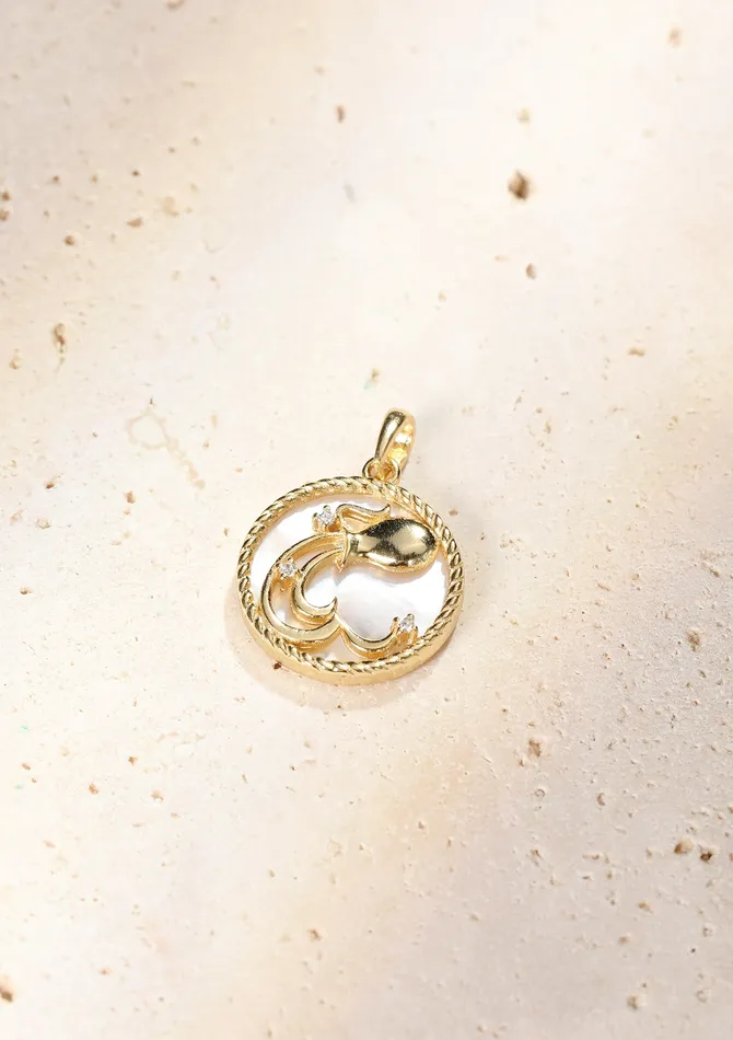 Aquarius Zodiac Pendant Necklace Hey Happiness Necklaces