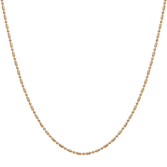 Bead and Bar Chain Necklace Rose Gold Hey Happiness Necklaces