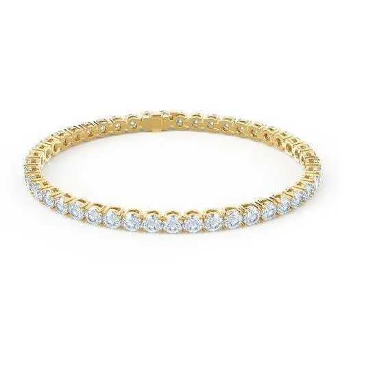 Bracelets GB Yellow Gold 14K Round Cut 720 Carats Natural Earth Mined Diamond Tennis Bracelet Bracelets GB Yellow Gold 14K Round Cut 720 Carats Natural Earth Mined Diamond Tennis Bracelet