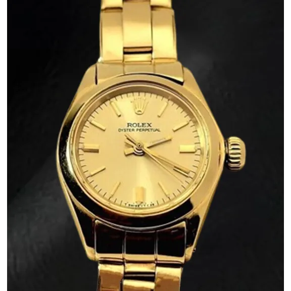 Bracelets HarryChadEntcom Rolex Oyster Perpetual 24 mm Champagne Stick Dial Watch Yellow Gold Oyster Bracelet Bracelets HarryChadEntcom Rolex Oyster Perpetual 24 mm Champagne Stick Dial Watch Yellow Gold Oyster Bracelet