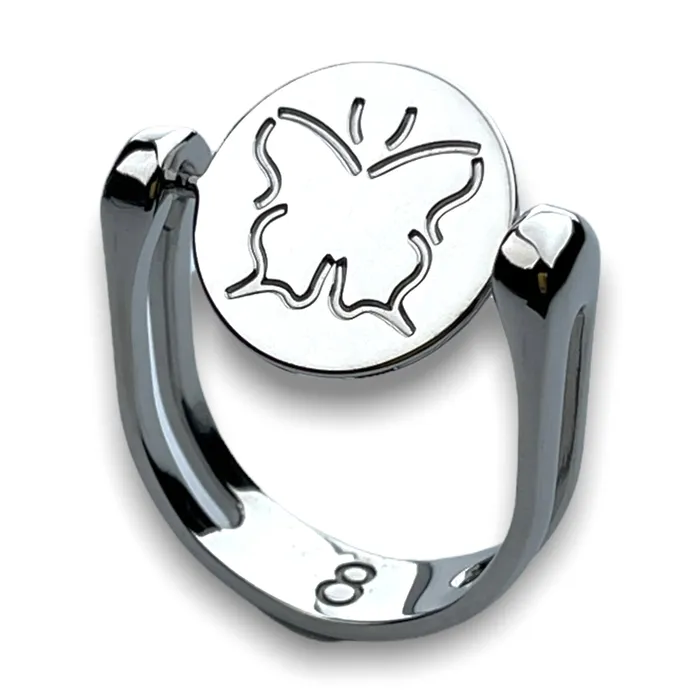 Butterfly Symbol Fidget Ring MyCONQUERing Rings