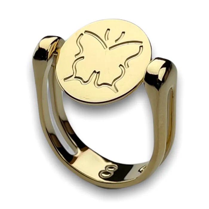 Butterfly Symbol Fidget Ring MyCONQUERing Rings