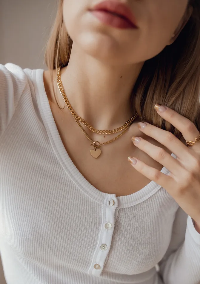 Cable Chain Ring Gold Hey Happiness Rings Cable Chain Ring Gold Hey Happiness Rings
