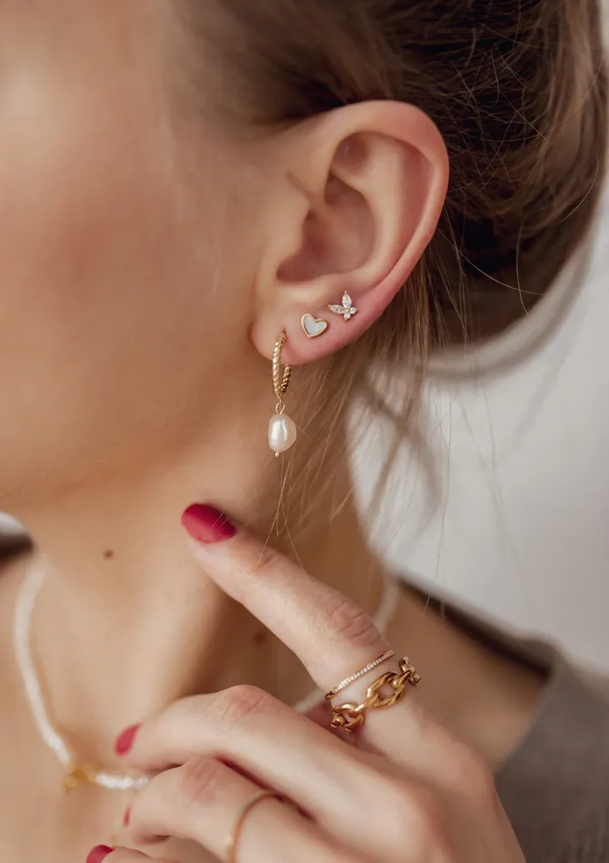 Cable Chain Ring Gold Hey Happiness Rings Cable Chain Ring Gold Hey Happiness Rings