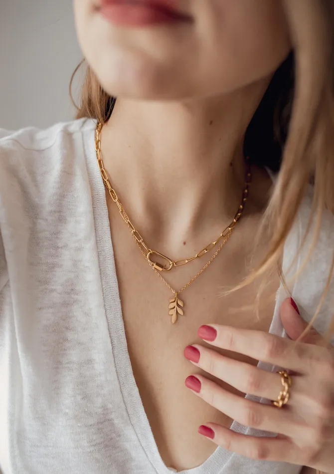 Cable Chain Ring Gold Hey Happiness Rings Cable Chain Ring Gold Hey Happiness Rings