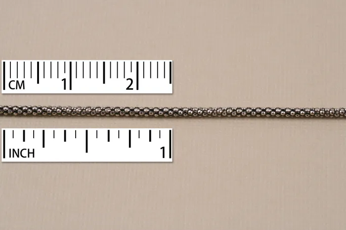 CH Rings Sterling Silver Popcorn Chain Oxidized 18