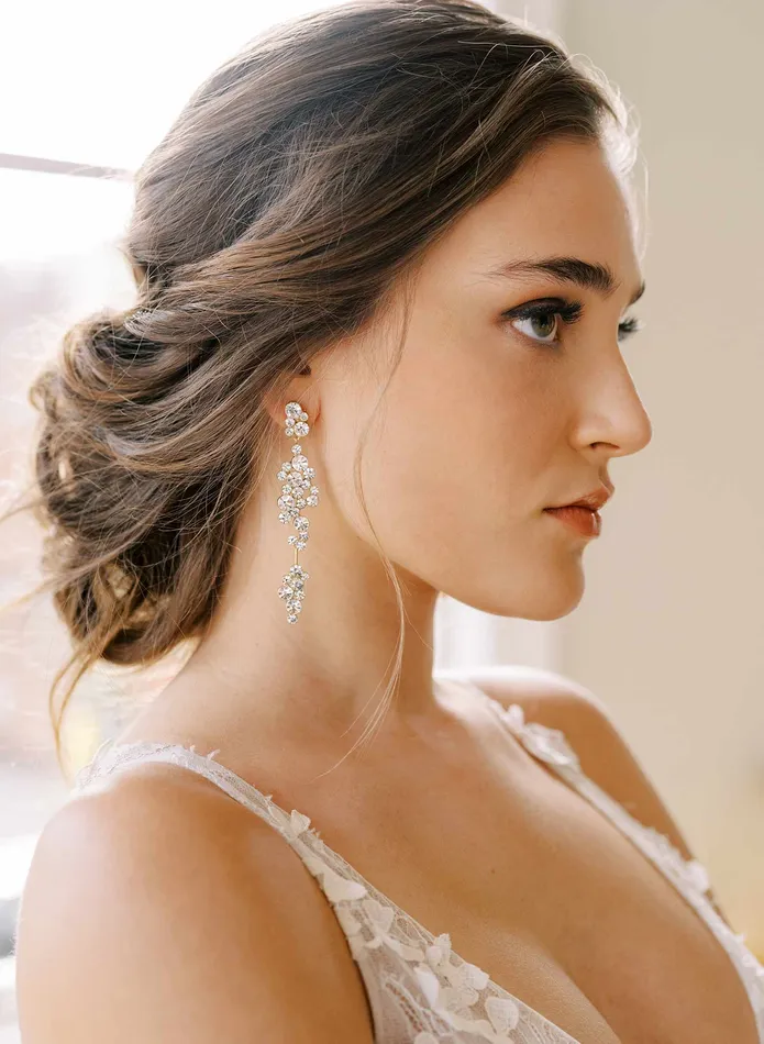 Champagne bubbles linear drop earrings Style 2437 twigs honey Earrings