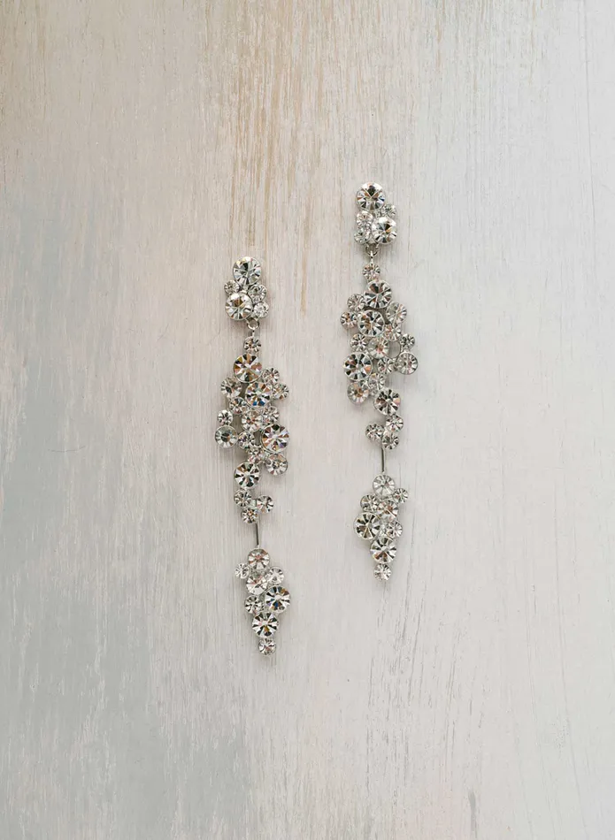 Champagne bubbles linear drop earrings Style 2437 twigs honey Earrings
