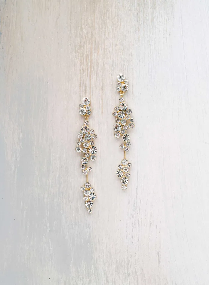 Champagne bubbles linear drop earrings Style 2437 twigs honey Earrings