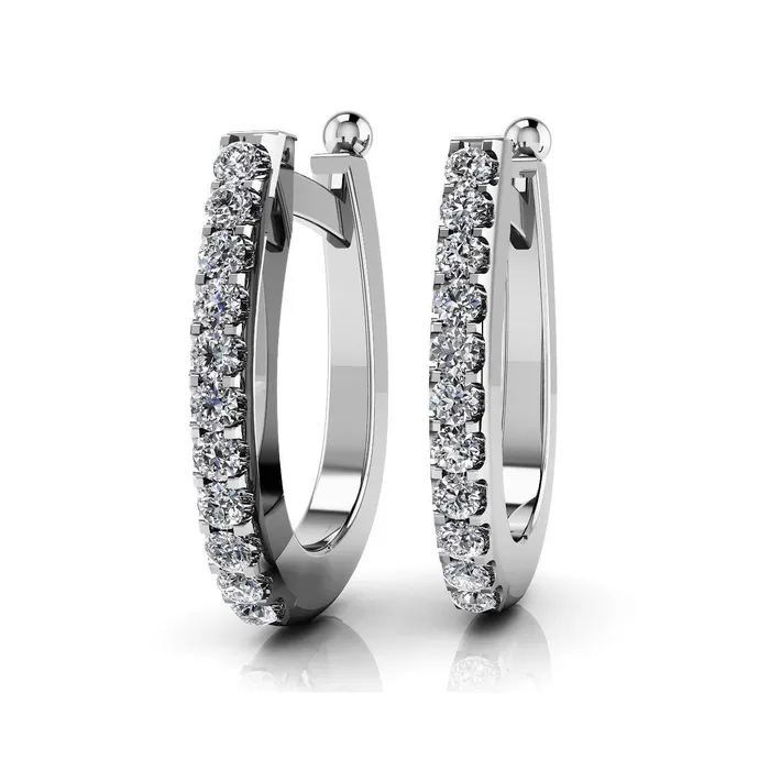 Classic 330 Ct Round Cut Real Natural Earth Mined Diamonds Women Hoop Earrings White Gold 14K GB Earrings Classic 330 Ct Round Cut Real Natural Earth Mined Diamonds Women Hoop Earrings White Gold 14K GB Earrings