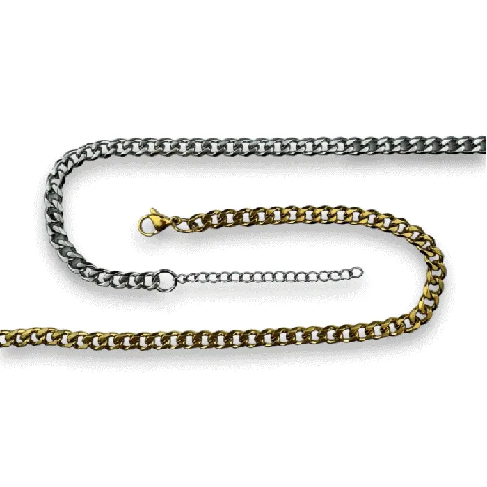CONQUERing Necklaces 2 Layering Necklace Chains Cuban Link Figaro