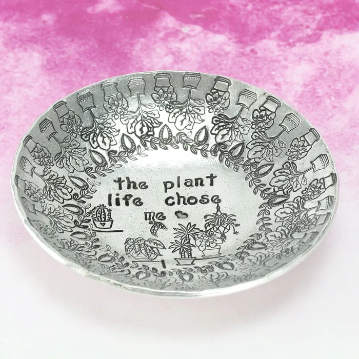 DS 58 Necklaces Fiddle Leaf Fig Tree Metal Design Stamp 13mm Beaducation Original