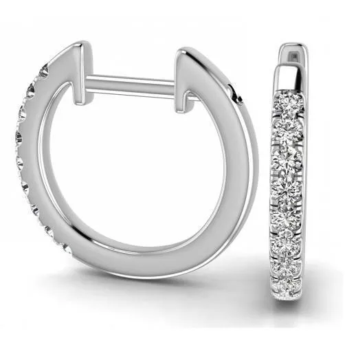 Earrings GB 240 Carats Round Prong Set Natural Earth Mined Diamonds Ladies Hoop Earrings Gold 14K Earrings GB 240 Carats Round Prong Set Natural Earth Mined Diamonds Ladies Hoop Earrings Gold 14K
