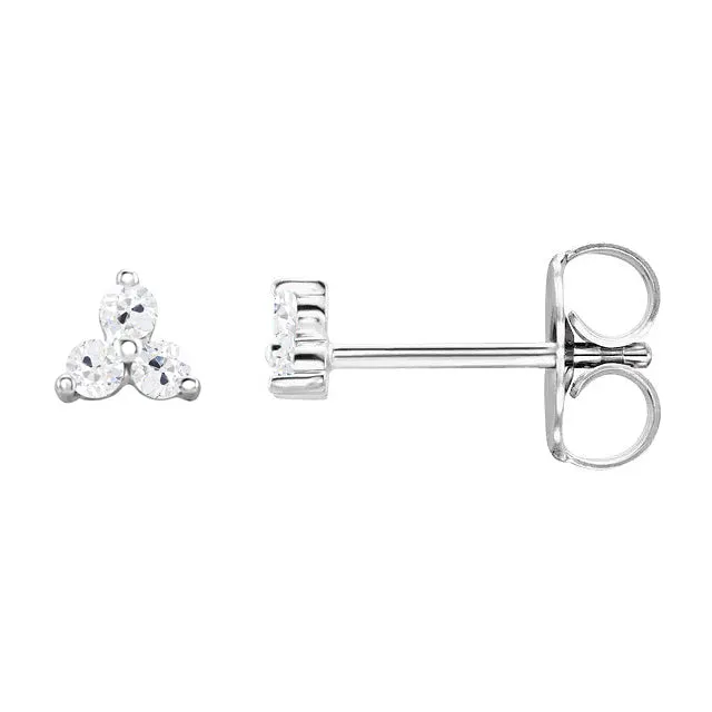 Earrings Old Miner Natural Earth Mined Diamond Stud Earrings 6 Carats Round Cut White Gold 14K HarryChadEntcom