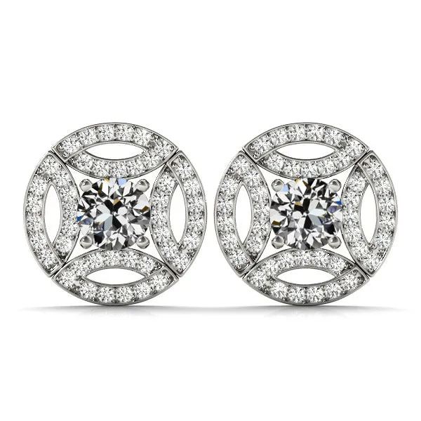 Earth Mined Diamond Old Cut Circle Stud Earrings 450 Carats HarryChadEntcom Earrings Earth Mined Diamond Old Cut Circle Stud Earrings 450 Carats HarryChadEntcom Earrings