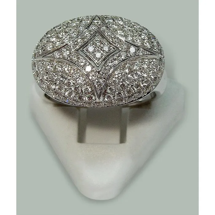 Fancy Round Natural Earth Mined Diamond Engagement Ring 127 Carats White Gold 14K GB Rings