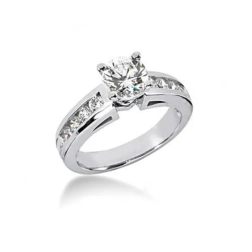 GB 3 Carats Round Natural Earth Mined Diamond Engagement Ring Set Rings GB 3 Carats Round Natural Earth Mined Diamond Engagement Ring Set Rings