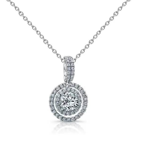 GB Necklaces 207 Ct Round Brilliant Cut Natural Earth Mined Diamonds Pendant Necklace GB Necklaces 207 Ct Round Brilliant Cut Natural Earth Mined Diamonds Pendant Necklace