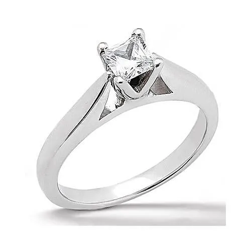 GB Rings 075 Carats Princess Natural Earth Mined Diamond Solitaire Engagement Ring GB Rings 075 Carats Princess Natural Earth Mined Diamond Solitaire Engagement Ring