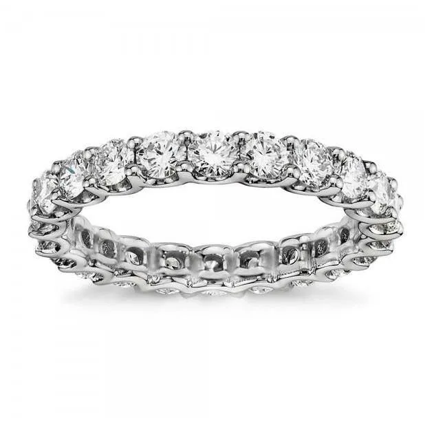GB Rings 330 Carats Natural Earth Mined Diamonds Eternity Wedding Band White Gold 14K GB Rings 330 Carats Natural Earth Mined Diamonds Eternity Wedding Band White Gold 14K