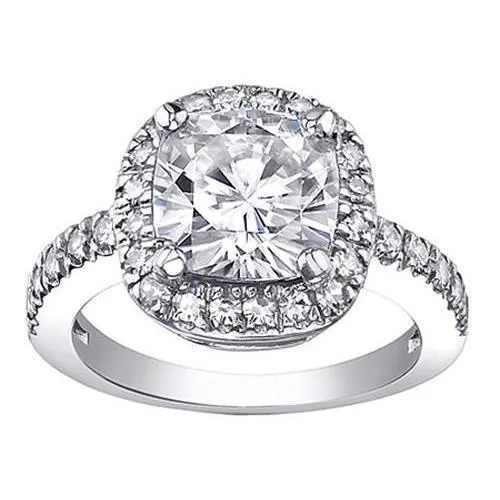 GB Rings Cushion Cut Halo Real Natural Earth Mined Diamond Engagement Ring 2 Ct White Gold 14K GB Rings Cushion Cut Halo Real Natural Earth Mined Diamond Engagement Ring 2 Ct White Gold 14K