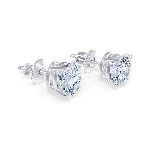 GB Round Cut 180 Carat Natural Earth Mined Diamond Stud Pair Earring White Gold 14K Jewelry Earrings GB Round Cut 180 Carat Natural Earth Mined Diamond Stud Pair Earring White Gold 14K Jewelry Earrings